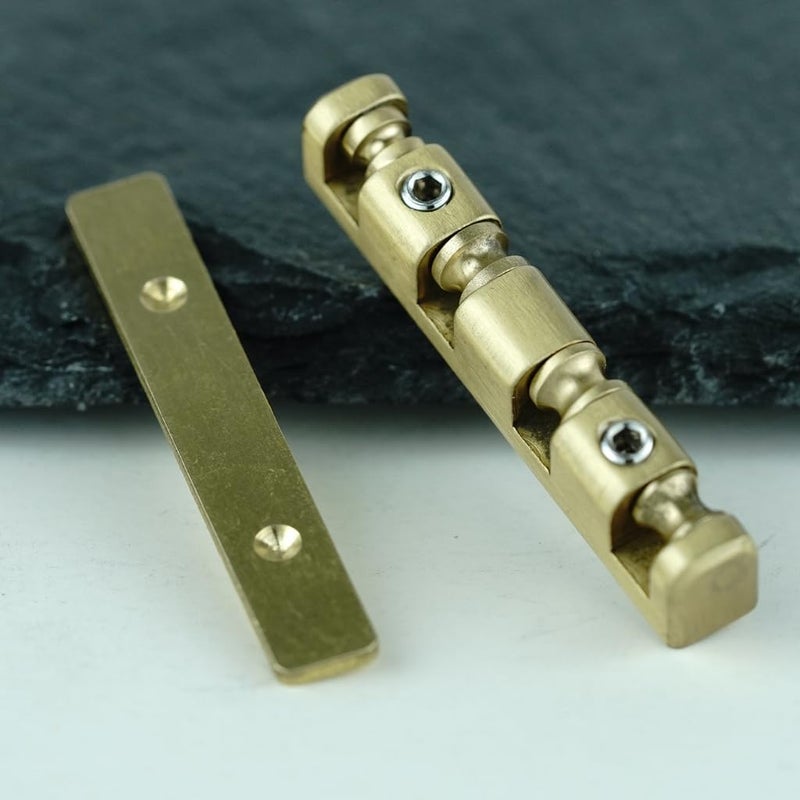 guyker 4 String Bass Guitar Nut, Height Adjustable 38mm Brass Roller Nut Split Regulation Replacement Parts, 38 * 6MM*7MM - Image 3
